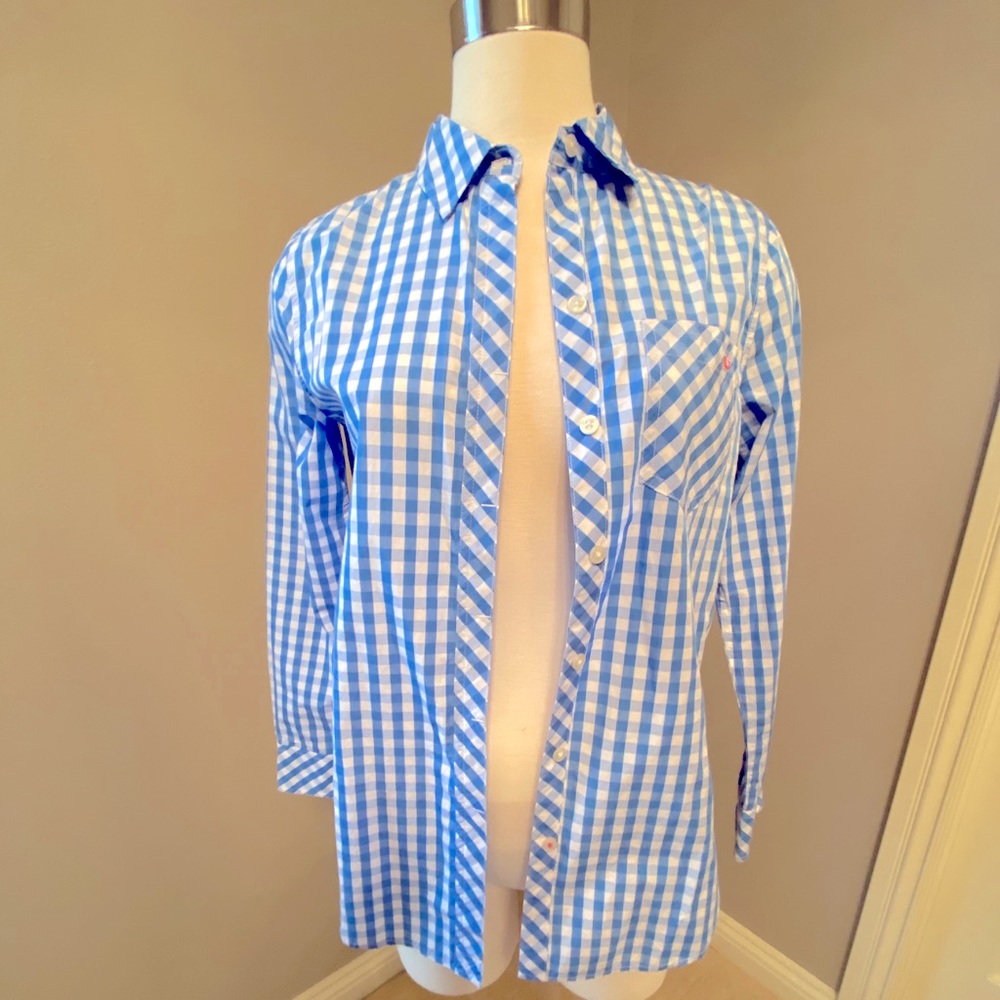 Vineyard Vines NWT Gingham Button Up Plaid (Size0)